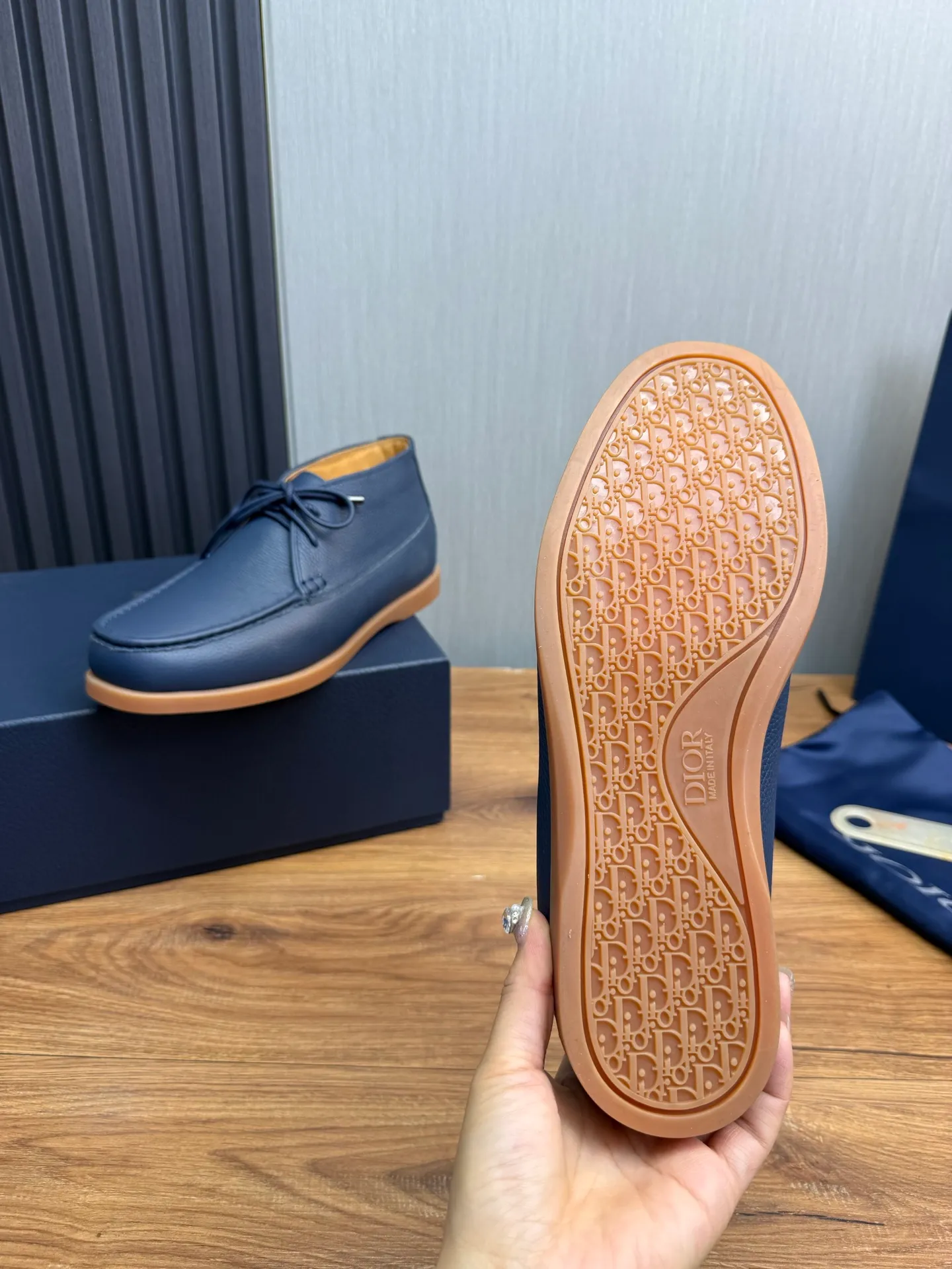 Factory price 620💰🈶Pili.Mauri [Dior] Men's official website na hot sale🔥Imported cowhide + cowhide lining. Original rubber wear-resistant outsole. High quality shipment ⬆️Code number 38-44, (45 customized)
